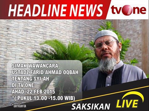 Batal Diwawancarai Farid Okbah Kambinghitamkan Syiah